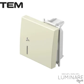 MODUL TIPKA SA INDIKACIJOM I OZNAKOM VENTILATOR 2M BEŽ SJAJNA