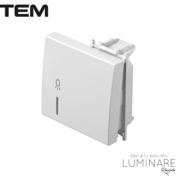 MODUL TIPKA SA INDIKACIJOM I OZNAKOM SVJETLO 2M BIJELA SJAJNA