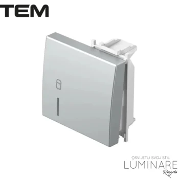 MODUL TIPKA SA INDIKACIJOM I OZNAKOM BOJLER 2M SREBRNA MAT