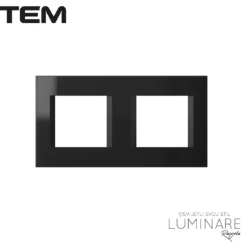 MODUL OKVIR LINE 2X2M CRNA SJAJNA