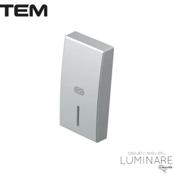 MODUL TIPKA SA INDIKACIJOM I OZNAKOM GRIJALICA 1M SREBRNA MAT