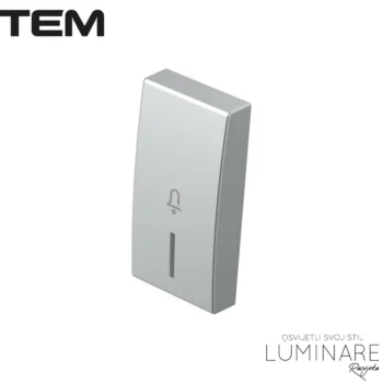 MODUL TIPKA SA INDIKACIJOM I OZNAKOM ZVONO 1M SREBRNA MAT