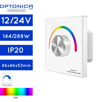ZIDNI KONTROLER ZA RGB LED TRAKU 12/24V(144/288W) Professional