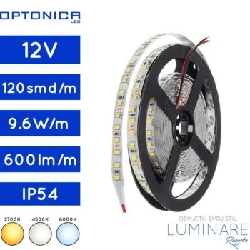 led traka 2835-9.6w-120led-ip54-2700k-4500k-6000k-8milimetara-600lumena-luminare rasvjeta