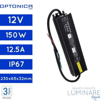 NAPAJANJE 150W 12.5A 12V IP67 PREMIUM