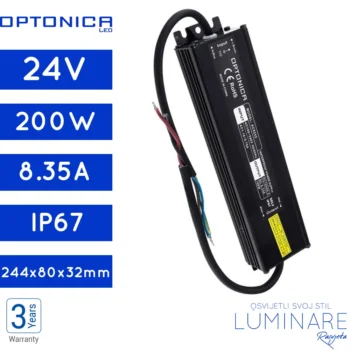 NAPAJANJE 200W 8.35A 24V IP67 PREMIUM