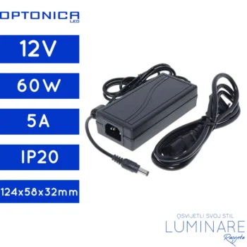 NAPAJANJE 60W 5A 12V IP20 SA UTIKAČEM