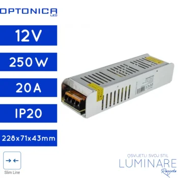 napajanje 250w 20a 12v slim series-luminare rasvjeta