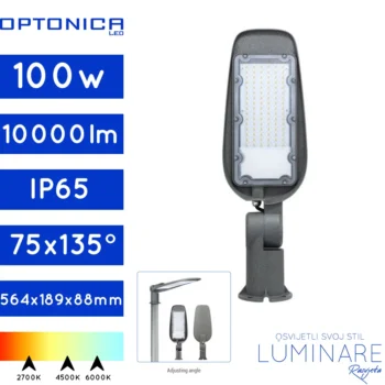 led ulicna svjetiljka sa zglobom-snage 100w-3godine jamstva-luminare rasvjeta