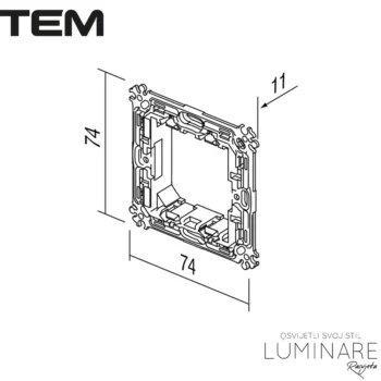 Alternative view of NOSIVI OKVIR METALNI 2M BEZ VIJAKA