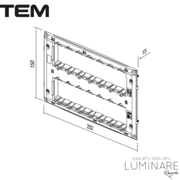 Alternative view of NOSIVI OKVIR 2x7M S VIJCIMA