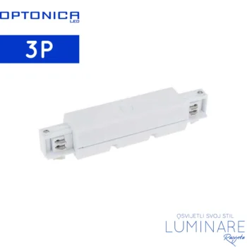 spojnica za trofaznu tračnu rasvjetu-ravni konektor za trofaznu šinu-bijeli-optonica-luminare rasvjeta