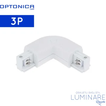 kutni konektor za trofaznu sinu optonica-bijeli-luminare rasvjeta