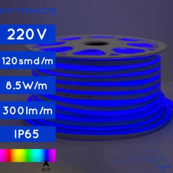 LED FLEX NEON 220V IP65 PLAVA 1m
