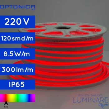 LED FLEX NEON 220V IP65 CRVENA 1m