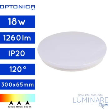 LED PLAFONJERA 18W SPARKLE OKRUGLA BIJELA