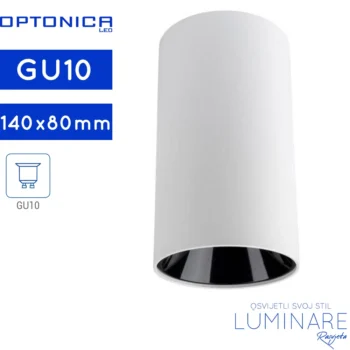 OKRUGLA STROPNA SPOTLIGHT SVJETILJKA GU10 BIJELO/CRNA