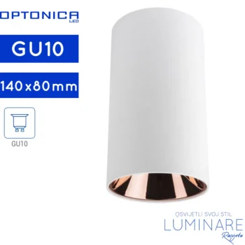 OKRUGLA STROPNA SPOTLIGHT SVJETILJKA GU10 BIJELA/ROSE GOLD