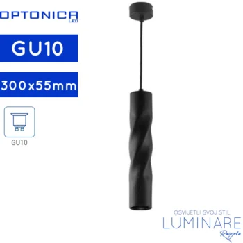SPOTLIGHT VISILICA GU10 CRNA MAT SPIRALNA
