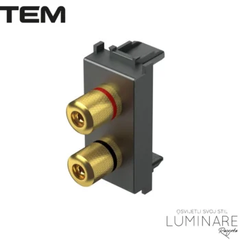 MODUL UTIČNICA ZA ZVUČNIKE 1M ANTRACIT