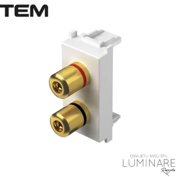 MODUL UTIČNICA ZA ZVUČNIKE 1M BIJELA SJAJNA