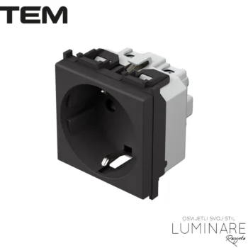 MODUL UTIČNICA ŠUKO 16A CRNA MAT