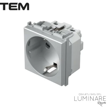 MODUL UTIČNICA ŠUKO 16A SREBRNA MAT