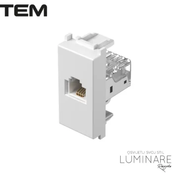 MODUL UTIČNICA TELEFONSKA KS RJ11 1M BIJELA SJAJNA