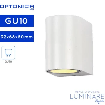 VANJSKA ZIDNA SVJETILJKA GU10 BIJELA