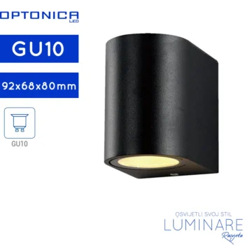 VANJSKA ZIDNA SVJETILJKA GU10 CRNA