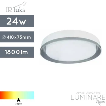 LED PLAFONJERA 24W 3L-CL-4635-350 WHITE/LIGHT GREY