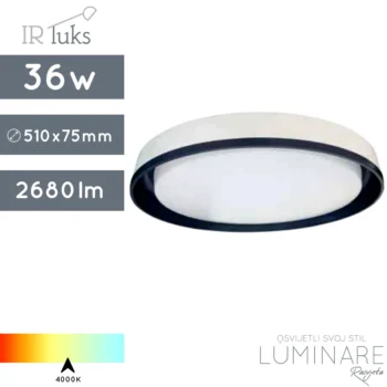 LED PLAFONJERA 36W 3L-CL-4645-450 WHITE/DARK GREY