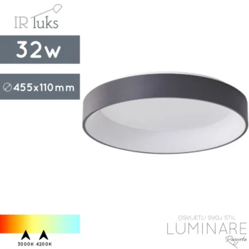 LED PLAFONJERA 32W ROTONDO 2 UFO SANDY GREY