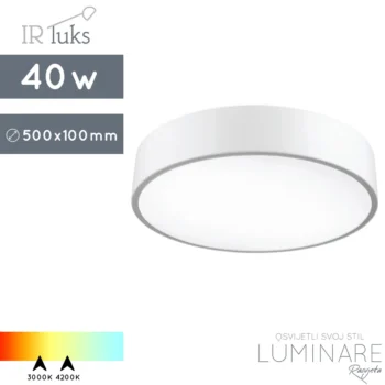 LED PLAFONJERA 40W ROTONDO SEMPLICE