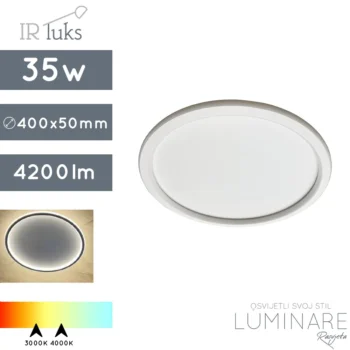 LED PLAFONJERA 35W SOTTILMENTE C400 SANDY WHITE