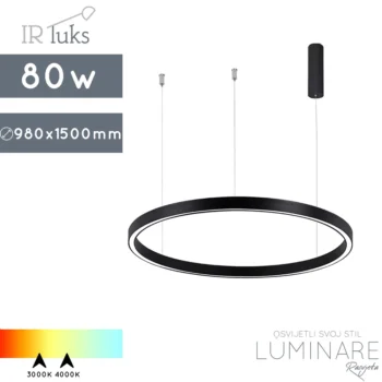 led visilica cerchio-p-980/40-crna-okrugla visilica-irluks-luminare rasvjeta