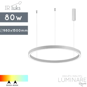 led visilica cerchio-p-980/40-bijela-okrugla visilica-irluks-luminare rasvjeta