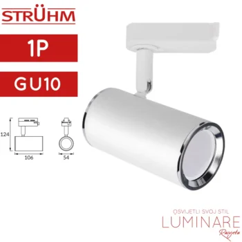 REFLEKTOR ZA MONOFAZNU ŠINU MEGAN GU10 BIJELI