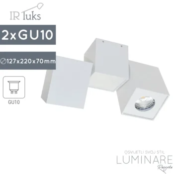 ZAKRETNA SPOTLIGHT SVJETILJKA FARETTO Q2 ALU BIJELA