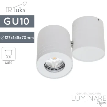 ZAKRETNA SPOTLIGHT SVJETILJKA FARETTO R1 ALU BIJELA