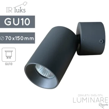 ZAKRETNA SPOTLIGHT SVJETILJKA SBR-6660-GU TAMNO SIVA