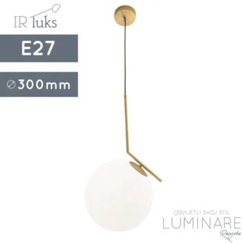 VISILICA ALM-3061 ANTIQUE BRASS+MILKY WHITE