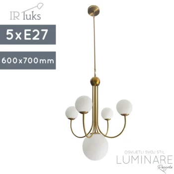 VISILICA ALM-3061-5 BRASS+OPAL GLASS