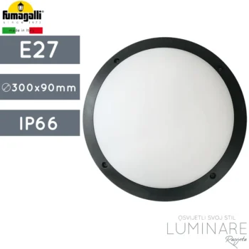 VANJSKA PLAFONJERA LUCIA IP66 E27 CRNA