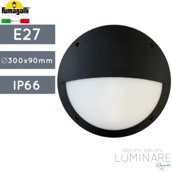 VANJSKA PLAFONJERA LUCIA EL IP66 E27 CRNA