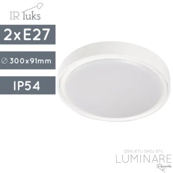VANJSKA PLAFONJERA P2582-2 IP54 2xE27 BIJELA