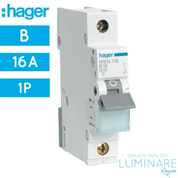 AUT. OSIGURAČ 16A B 1P 6kA MBN116 HAGER