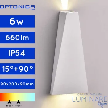 VANJSKA LED ZIDNA SVJETILJKA 6W IP54 SIVA