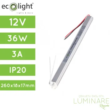 NAPAJANJE 36W 3A 12V IP20 ULTRA SLIM