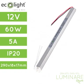 NAPAJANJE 60W 5A 12V IP20 ULTRA SLIM